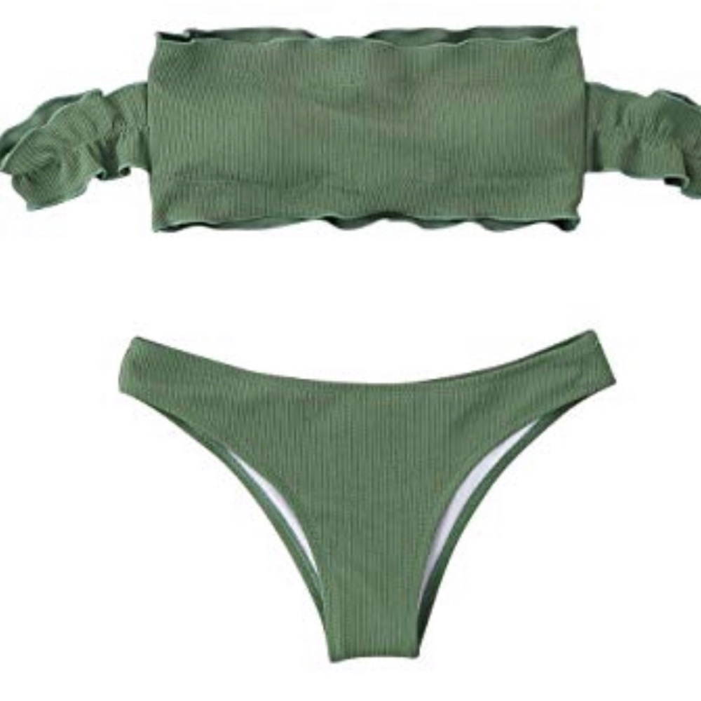 Off the shoulder, bikini
